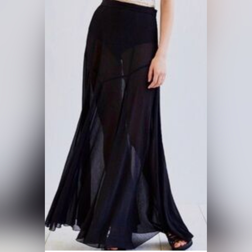 Kimchi Blue Jayden Chiffon Godet Maxi Skirt